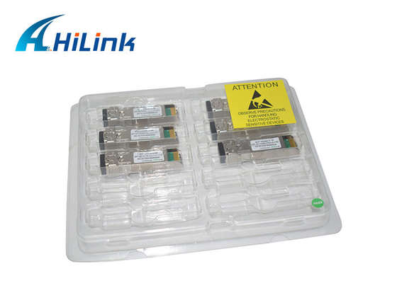 Hilink 10G SFP + BIDI WDM 40km โมดูลรับส่งสัญญาณไฟเบอร์ออปติก 1270nm 1330nm Hot Pluggable