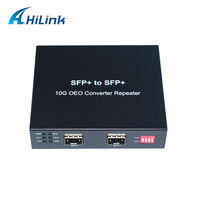 10G Transpondoer 10G OEO Media Converter SFP+ to SFP+ Fiber Optical Equipment DC12V1A