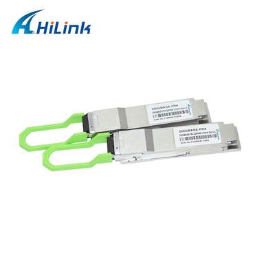 Hilink 200G QSFP56 FR4 โมดูลรับส่งสัญญาณ QSFP 2km 1310nm CWDM4 DOM ดูเพล็กซ์ LC SMF