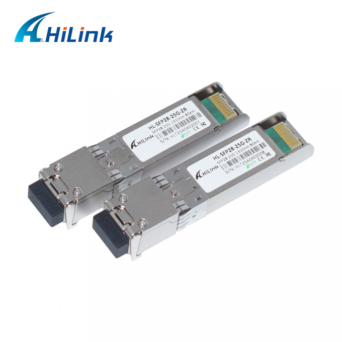 25G ZR SFP 80KM LC 25G Ethernet SFP Transceiver DOM 1310nm เครื่องรับสัญญาณไฟเบอร์ออปติก 3