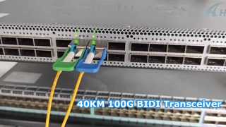 การทดสอบตัวรับส่งสัญญาณ BIDI 100G QSFP28 40KM