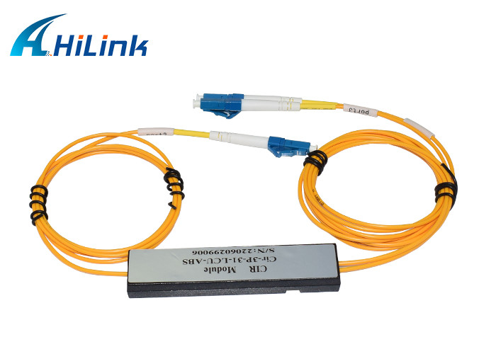 1310nm 1550nm WDM ไฟเบอร์ออปติกหมุนเวียน Cir-3P-55-LCU-ABS LC ถึง LC LC ถึง SC 3 พอร์ต
