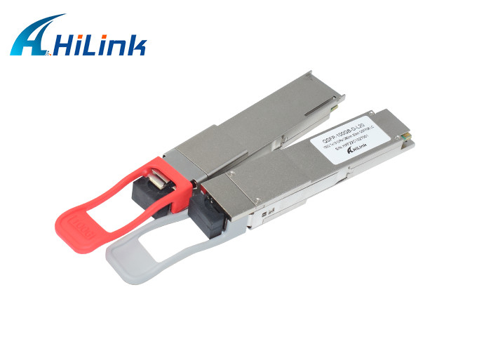100GBASE - BX20 Optical Transceiver Module QSFP28 LAN WDM 1280nm 1310nm 20km LC ซิมเพล็กซ์ทรานซีเวอร์