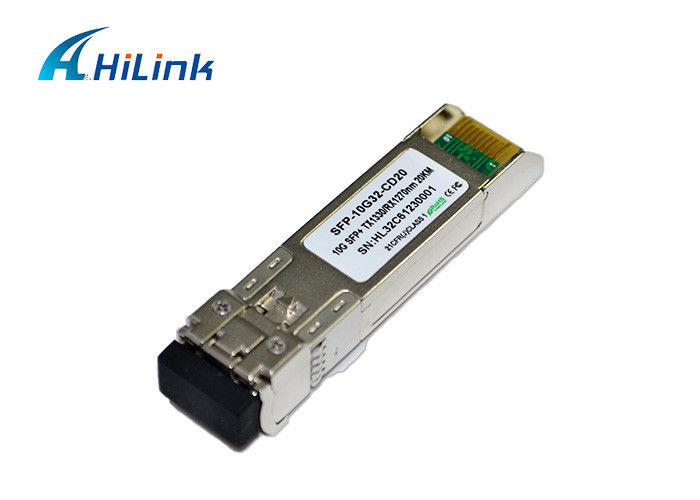 10Gbps BiDi SFP + Optical Transceiver, 10G WDM SFP + 20 กม. สำหรับไฟเบอร์เดียวแบบใช้สาย