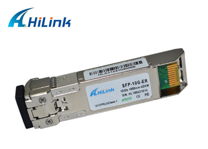 Datacom Compatible 10G SFP+ Transceiver Module ER 1550nm 40Km DDM Dual Fiber LC Connector
