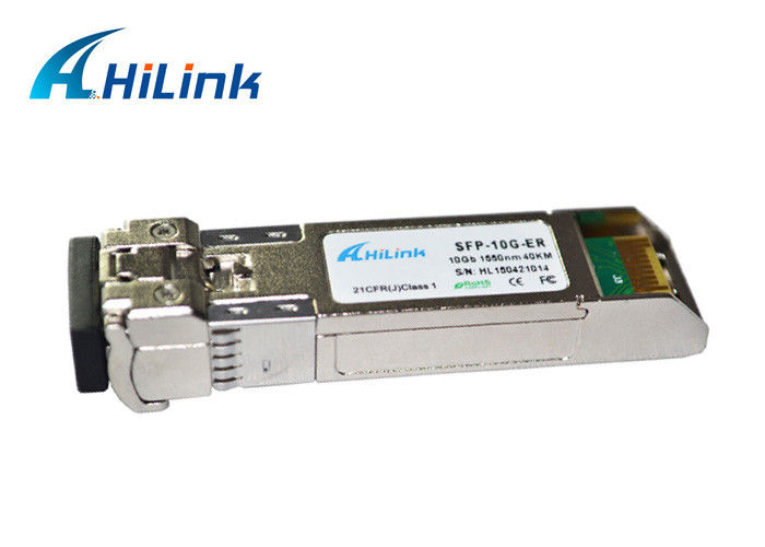Datacom Compatible 10G SFP+ Transceiver Module ER 1550nm 40Km DDM Dual Fiber LC Connector