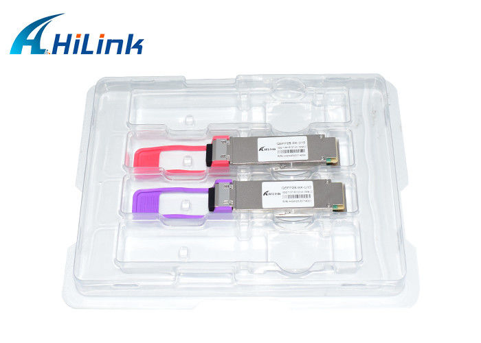 QSFP28 100G BIDI 10KM ออปติกัลทรานซิสเวอร์ SMF ซิมเพล็กซ์ LC คอนเนคเตอร์ DDM 1271/1331