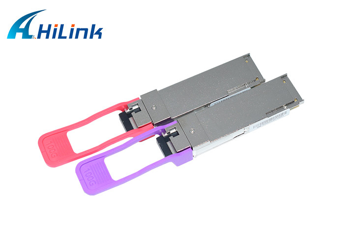 ตัวรับส่งสัญญาณแสงโหมดเดียว 100G QSFP28 PAM4 10km LR1 BIDI 1271/1331nm EML + PIN