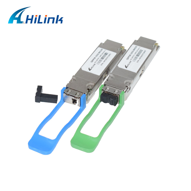 100GBASE-ER BIDI 40KM Simplex LC 1304/1309nm EML+APD QSFP28-BX-D40 เครื่องรับสัญญาณ