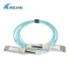 100G AOC 100G ถึง 100G AOC Cable QSFP28 ถึง QSFP28 850nm Active Optical Cable OM3 OM4