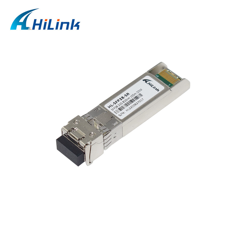 SFP28 25G SR SFP28-SR 850nm 25G โมดูลออปติกส์ 850nm 100M LC DOM Tramsceiver