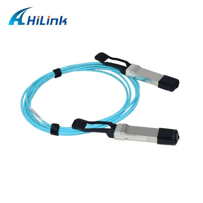 สายไฟฟ้าออนไลน์ 40GBASE 3M QSFP AOC OM3 OM4 QSFP+ ถึง QSFP+ AOC 3M