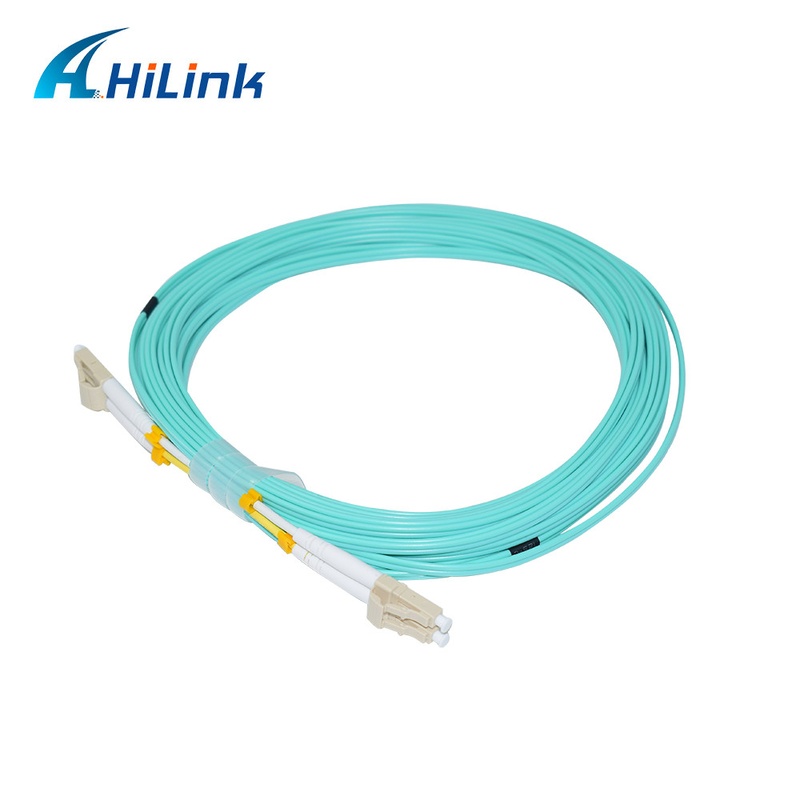 PVC 1-5M ไฟเบอร์ออปติก Jump Cable Patch Cord LC/UPC-LC/UPC OM3 OM4 Duplex 2.0/3.0mm
