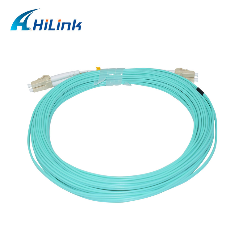 PVC 1-5M ไฟเบอร์ออปติก Jump Cable Patch Cord LC/UPC-LC/UPC OM3 OM4 Duplex 2.0/3.0mm