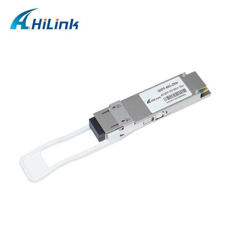 QSFP 40G ZR4 100KM 1550nm 40Gb/s QSFP+ เครื่องรับสัญญาณแบบสองแบบ LC Optical Module DOM