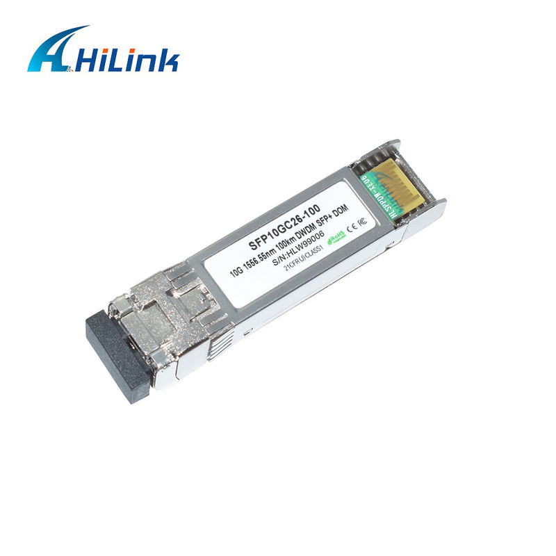 10G DWDM 100KM Optical Transceiver Module สําหรับการส่งสัญญาณระยะไกล 100GHz C Band Optical Module