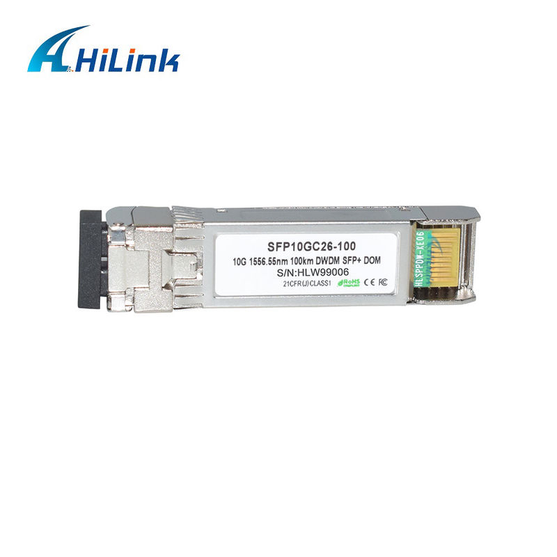 10G DWDM 100KM Optical Transceiver Module สําหรับการส่งสัญญาณระยะไกล 100GHz C Band Optical Module