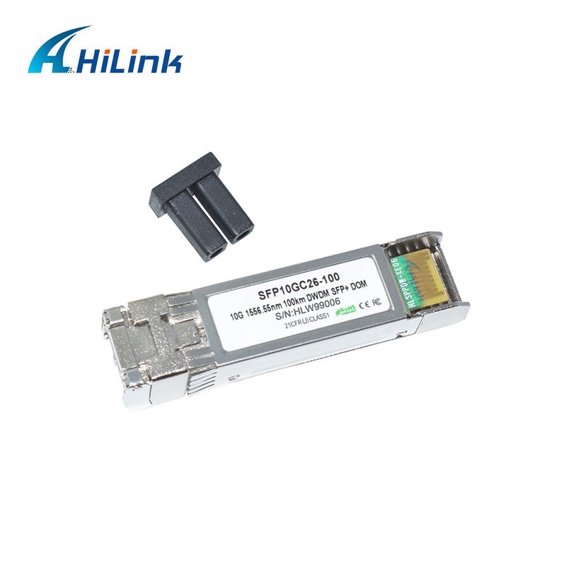 10G DWDM 100KM Optical Transceiver Module สําหรับการส่งสัญญาณระยะไกล 100GHz C Band Optical Module