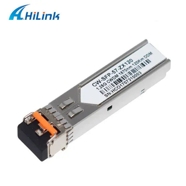 1.25G CWDM 120KM CWDM-SFP Transceiver 1570nm CWDM สีแสง 1000BASE DOM LC SMF