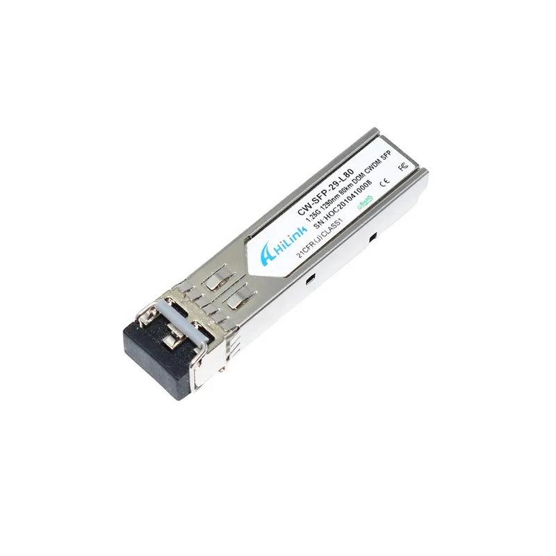 1000BASE-ZX Duplex LC 1.25G 1290nm 80km DOM CWDM SFP โมดูลรับสัญญาณแบบเดียว