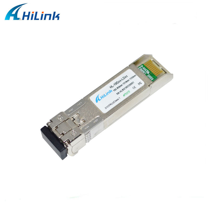 SFP+ 10Gig Ethernet Module 10G SR 850nm 300M LC Duplex DDM Fiber Optic Transceiver สําหรับเครือข่าย 4G ฟังก์ชัน WDM สําหรับ FTTH SFP-10G-SR
