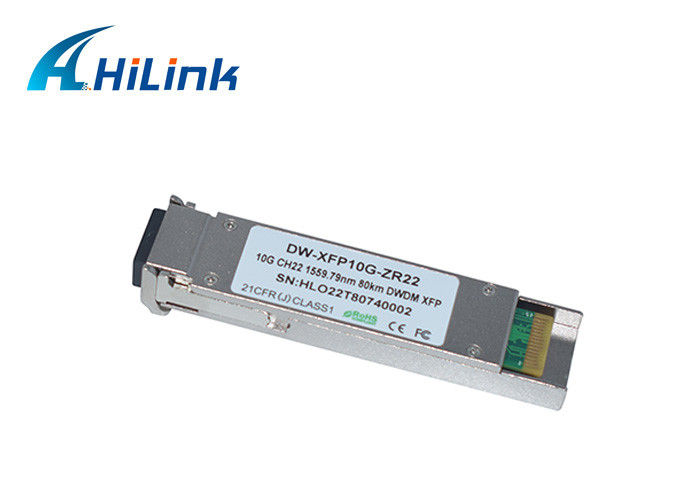 10GBase-ZR ตัวรับสัญญาณภาพ XFP 10G CH17-CH61 C-Band 80KM ZR ประเภท DWDM