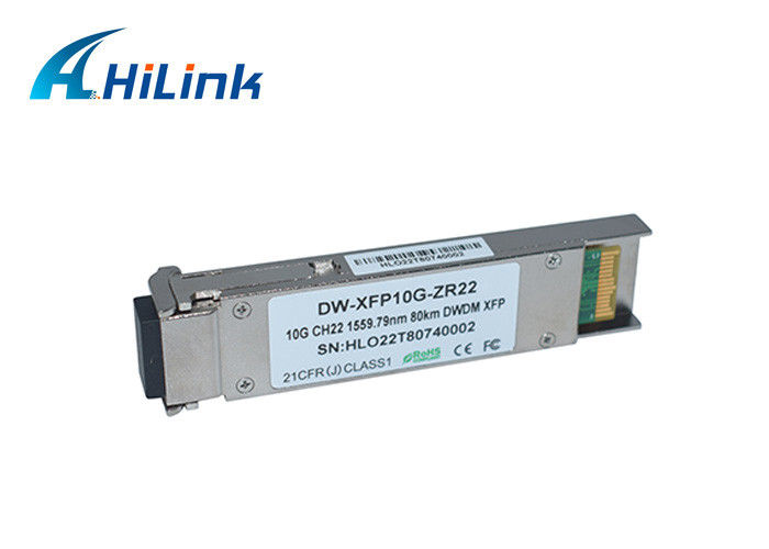 10GBase-ZR ตัวรับสัญญาณภาพ XFP 10G CH17-CH61 C-Band 80KM ZR ประเภท DWDM