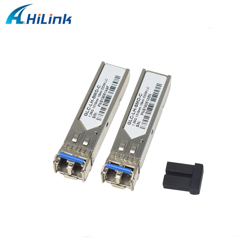 GLC-LX-SMD เครื่องรับสัญญาณไฟเบอร์ออปติก SFP 1.25G 1310nm 10KM Duplex LC DDM