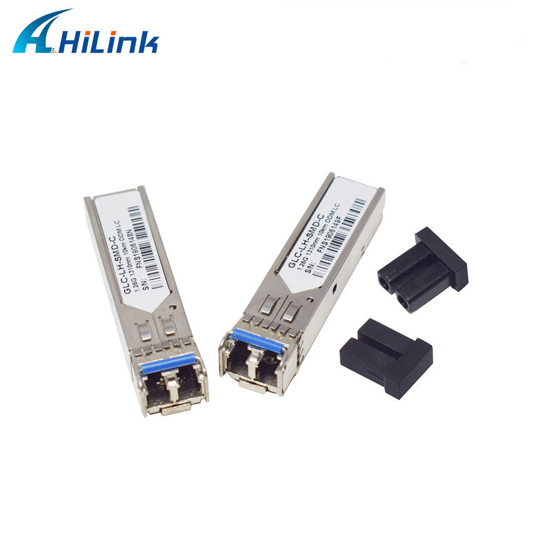 GLC-LX-SMD เครื่องรับสัญญาณไฟเบอร์ออปติก SFP 1.25G 1310nm 10KM Duplex LC DDM