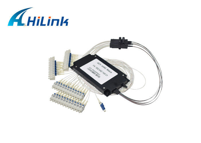40 ช่อง DWDM Mux Demux โมดูล AAWG C21-C60 สำหรับศูนย์ข้อมูลกล่อง ABS กล่องเดียว