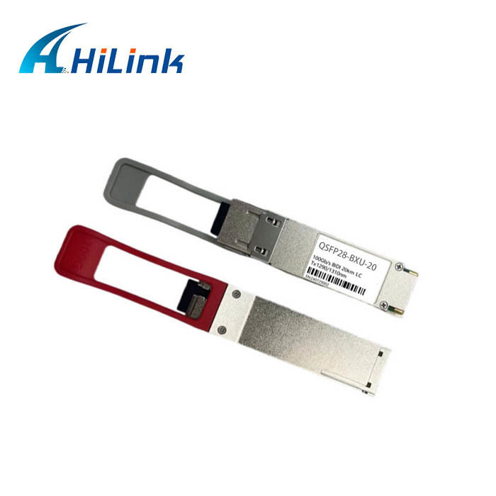 โมดูล QSFP28 BiDi พื้นฐาน 100G สำหรับสภาพแวดล้อม 0 ถึง 70C ระยะทาง 10 กม. และ 20 กม.