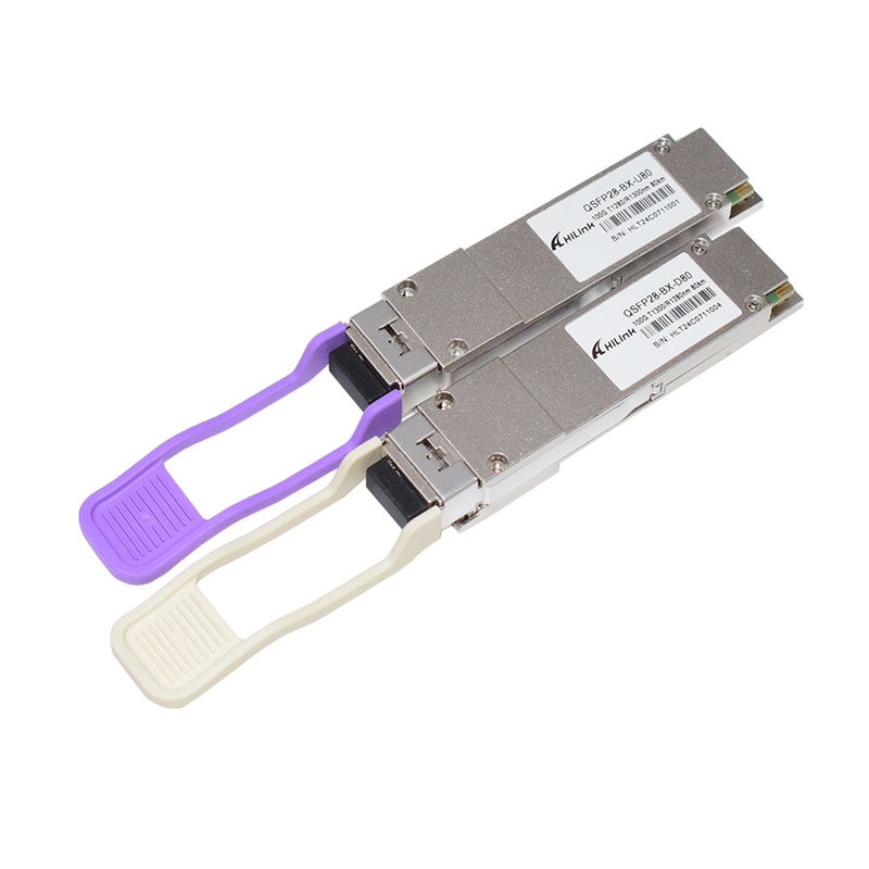 QSFP28 BIDI 100G ZR QSFP28 80km 1280/1300nm 100GBASE-BX80 โมดูล QSFP28 80km LC