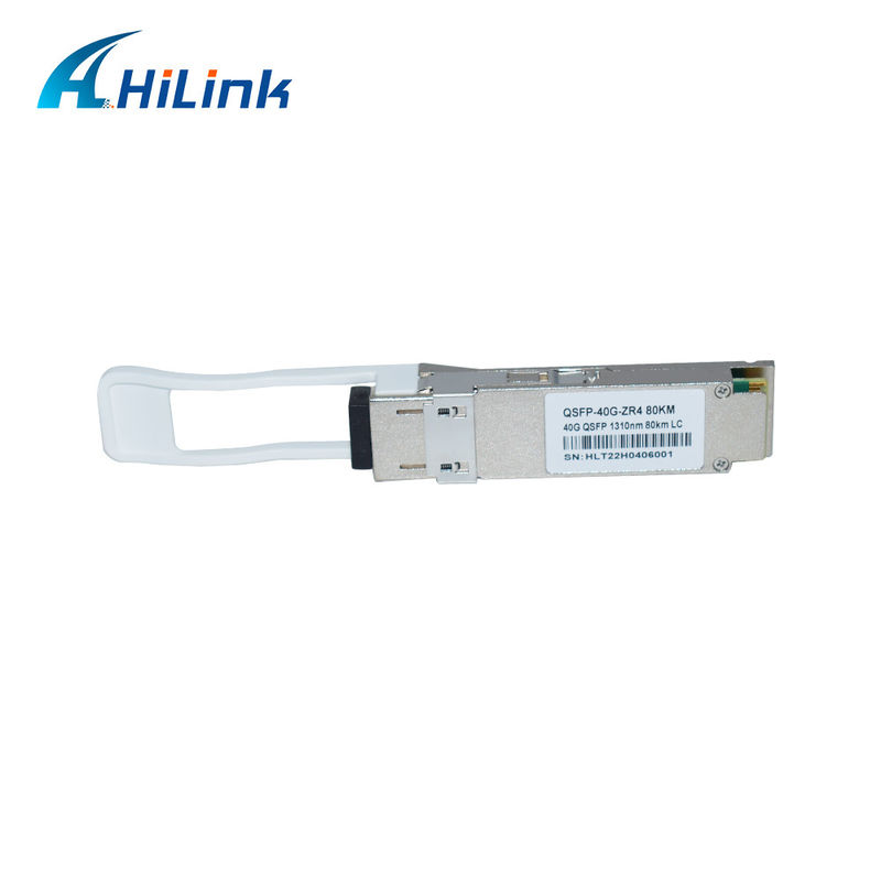 40G 80KM QSFP+ EML+APD LWDM 1295-1304NM LC Connector โมดูลรับสัญญาณอุณหภูมิพาณิชย์