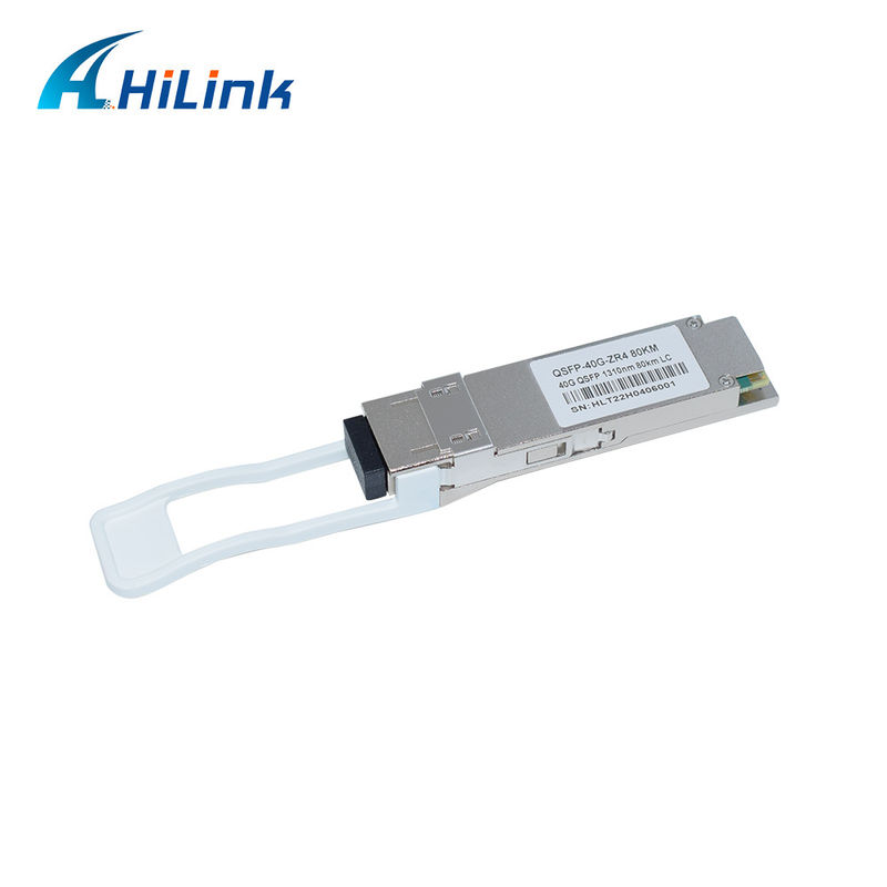 40G 80KM QSFP+ EML+APD LWDM 1295-1304NM LC Connector โมดูลรับสัญญาณอุณหภูมิพาณิชย์