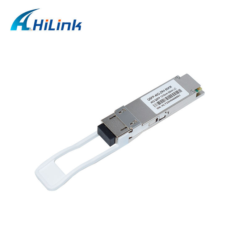 40G 80KM QSFP+ EML+APD LWDM 1295-1304NM LC Connector โมดูลรับสัญญาณอุณหภูมิพาณิชย์