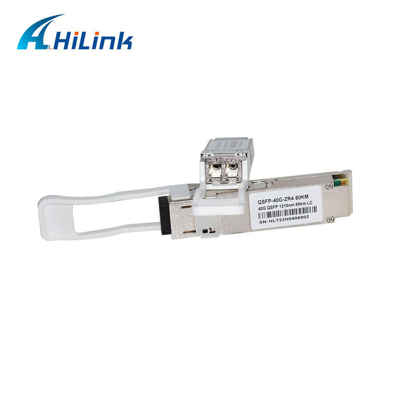 40G 80KM QSFP+ EML+APD LWDM 1295-1304NM LC Connector โมดูลรับสัญญาณอุณหภูมิพาณิชย์