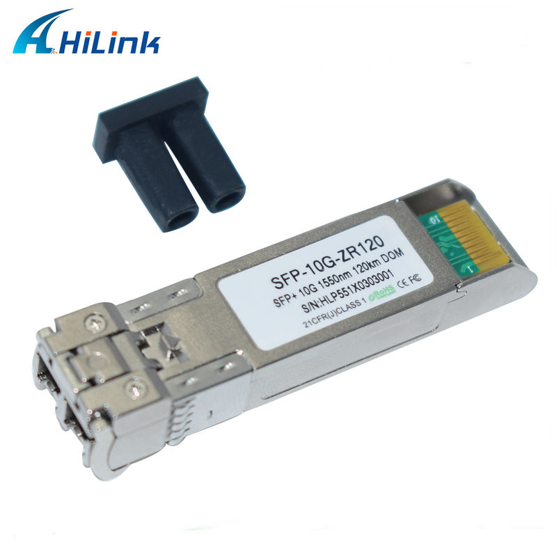 Hilink 10G Base SFP+ ZR 120KM 1550NM อุปกรณ์ไฟเบอร์ออปติก โมดูลตัวรับแสง