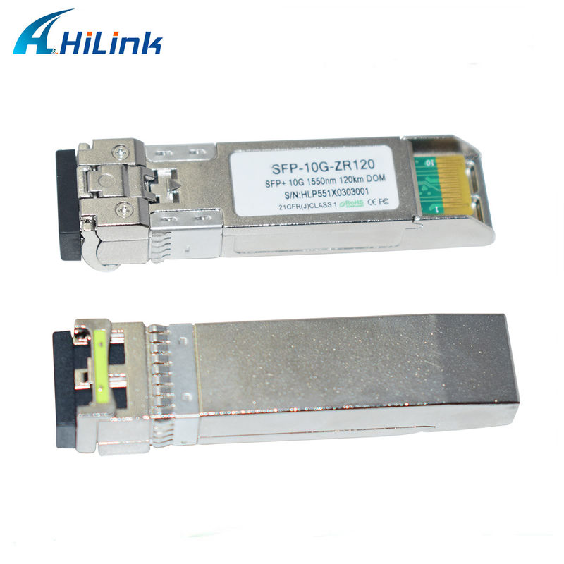 Hilink 10G Base SFP+ ZR 120KM 1550NM อุปกรณ์ไฟเบอร์ออปติก โมดูลตัวรับแสง