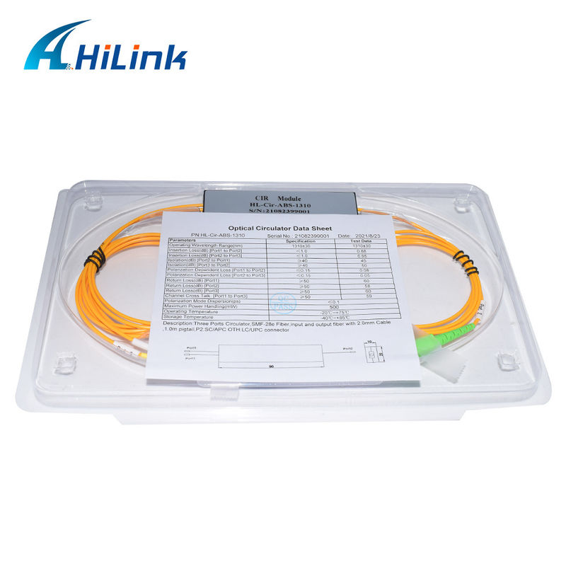 ABS Box 3 Port Circulator, Port1&Port3-LC/UPC, Port2-SC/APC 1310nm/1550nm/1610nm