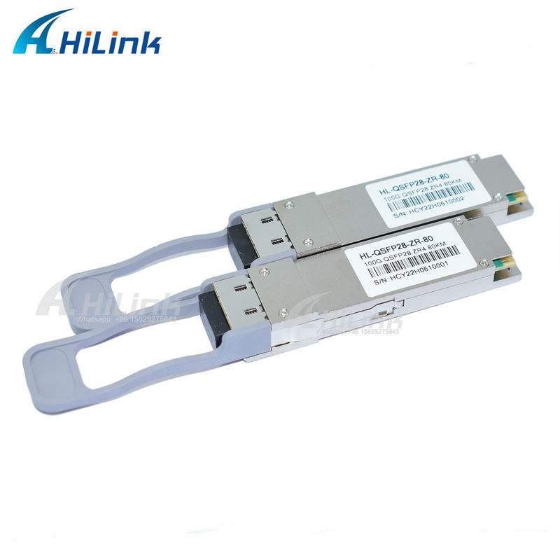 QSFP28 ZR4 80KM LWDM4 1295-1304NM LC Connector SOA+Pin Fiber Optic Transceiver ราคาดี สื่อสารและเครือข่ายสินค้า