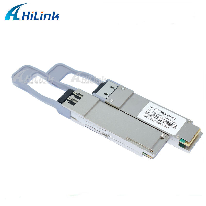 QSFP28 ZR4 80KM LWDM4 1295-1304NM LC Connector SOA+Pin Fiber Optic Transceiver ราคาดี สื่อสารและเครือข่ายสินค้า