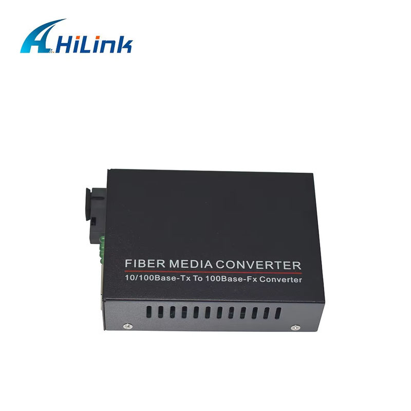 BIDI WDM Single Fiber Optic Media Converter 10/100M 1310/1550nm อุปกรณ์ออปติก SFP 20 กม.