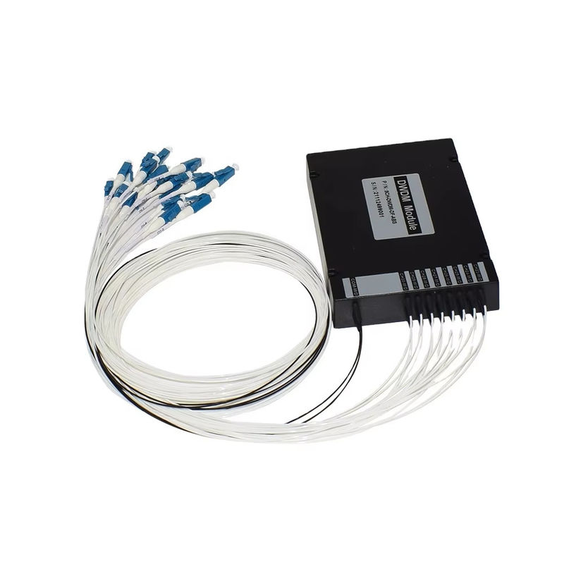 อุปกรณ์ WDM 8CH 100GHZ DWDM MUX Demux Dual Fiber Duplex LC UPC C Band กล่อง ABS