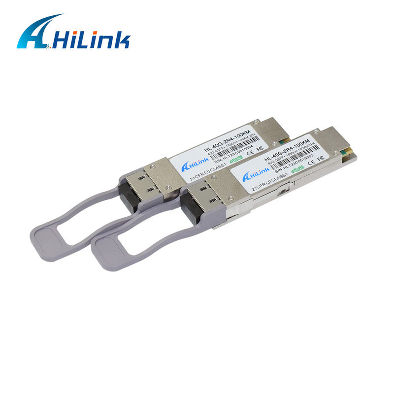 QSFP-40G-ZR4 แบบทั่วไป โมดูลตัวรับแสง 40GBASE-ZR4 ที่เข้ากันได้ 1550nm 100km EML+ APD Communication & Networking Product