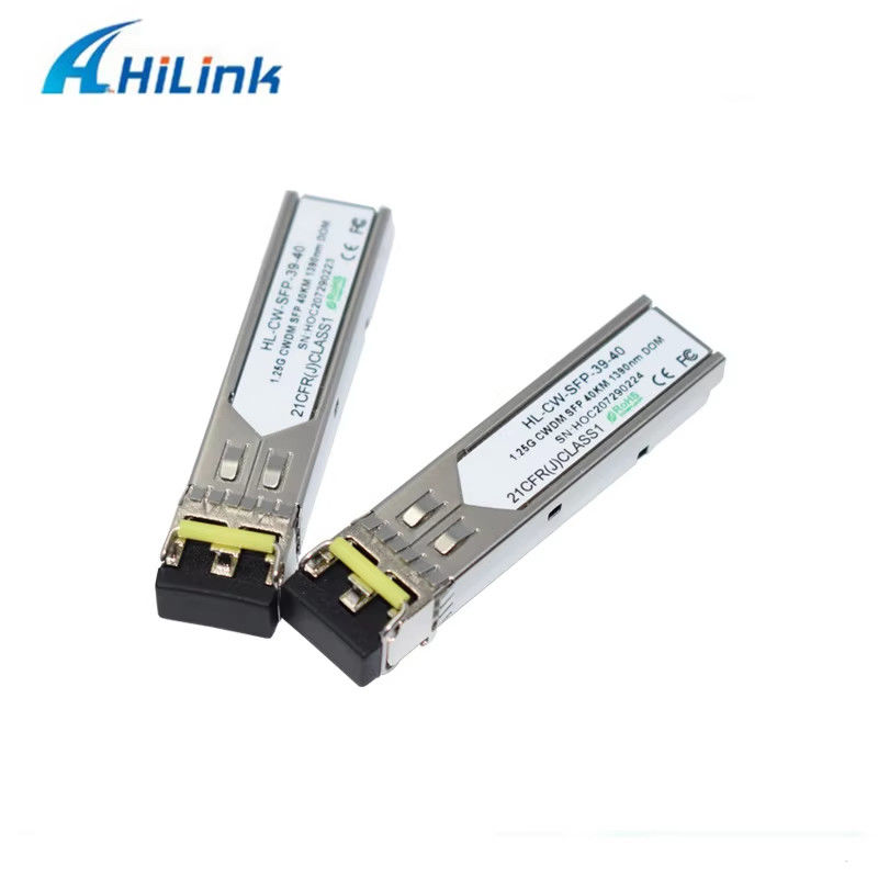 โรงงานจีน 1000Base 1.25G SFP คอนเนกเตอร์ LC สองสาย CWDM 40KM LC 1270-1610nm Optical Transceiver อุปกรณ์ไฟเบอร์ออปติก