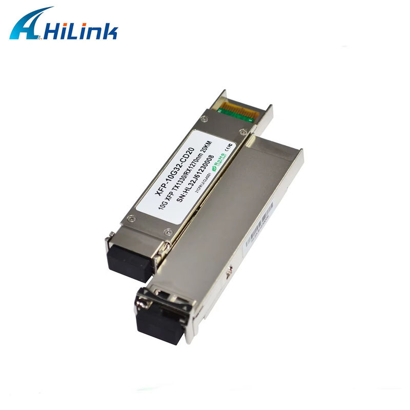 โมดูล XFP Bi-Directional Transceiver Module ที่มีคุณภาพสูง 10Gbps ระยะทาง 20km ด้วยเครื่องเชื่อม LC 1270/1330nm สําหรับอุปกรณ์ไฟเบอร์ออปติก