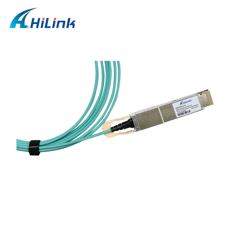 400G QSFP DD เคเบิลออปติกที่ใช้งาน 8x26.5625GBd ((PAM4) อินเตอร์เฟสไฟฟ้า