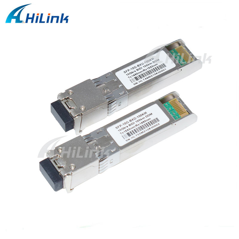 โมดูลรับส่งสัญญาณ SFP BIDI 10G ระยะ 3-100KM 1490/1550NM EML APD สำหรับเครือข่ายความเร็วสูงทางไกล