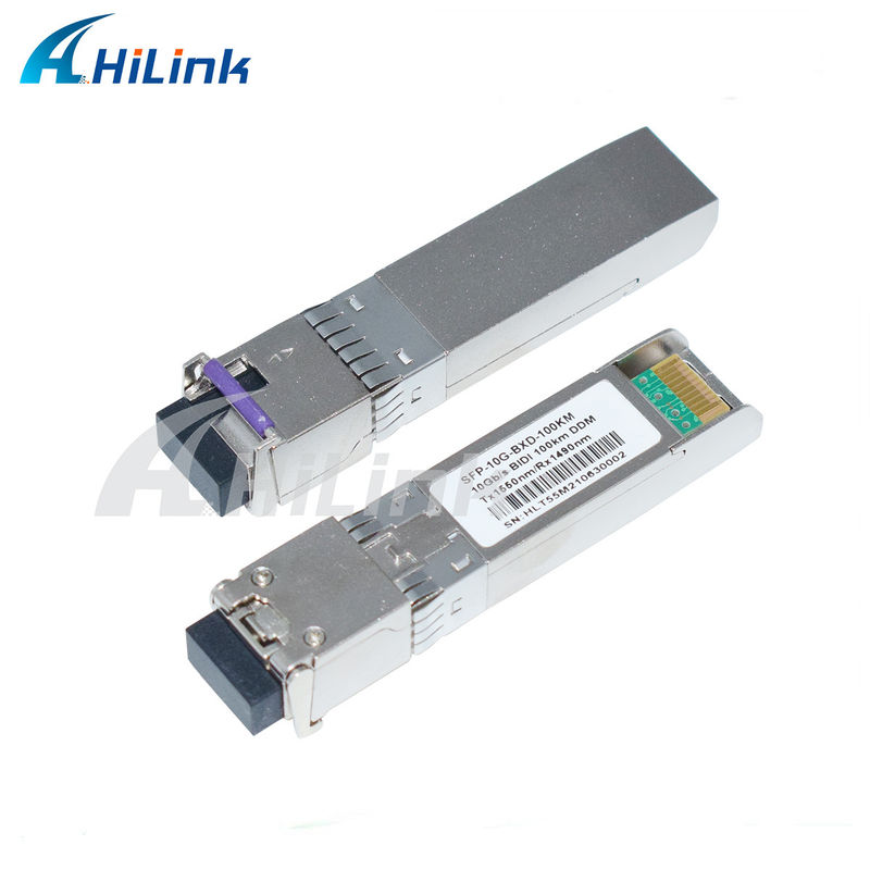 โมดูลรับส่งสัญญาณ SFP BIDI 10G ระยะ 3-100KM 1490/1550NM EML APD สำหรับเครือข่ายความเร็วสูงทางไกล