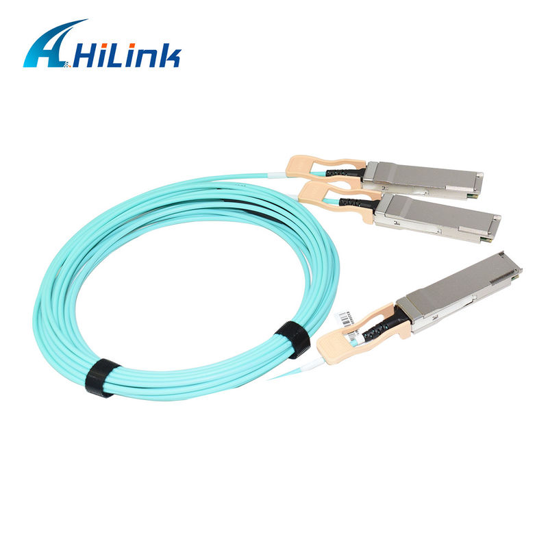 โซลูชันสายเคเบิลออปติคอลแบบแอคทีฟ AOC 200G QSFP56 ถึง 2*QSFP28 2*100G ที่ได้รับการรับรองสำหรับการส่งข้อมูลในอุณหภูมิสุดขั้ว